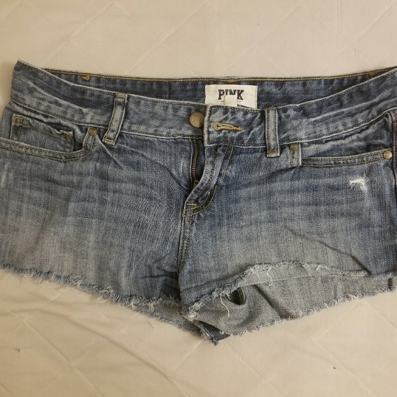 VS PINK Cut Off Jean Shorts - Picture 1 of 1